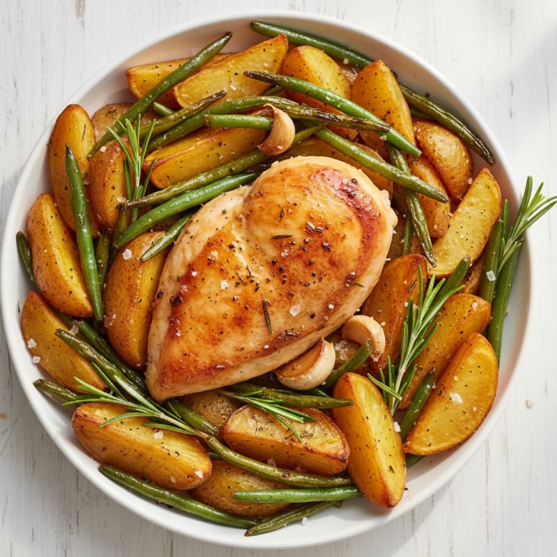 Herb-Roasted Chicken and Potatoes