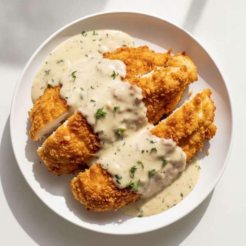 Buttermilk Fried Chicken with Creamy Gravy