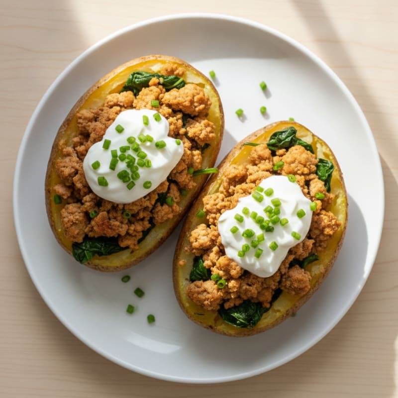 Loaded Baked Potatoes with Chives
