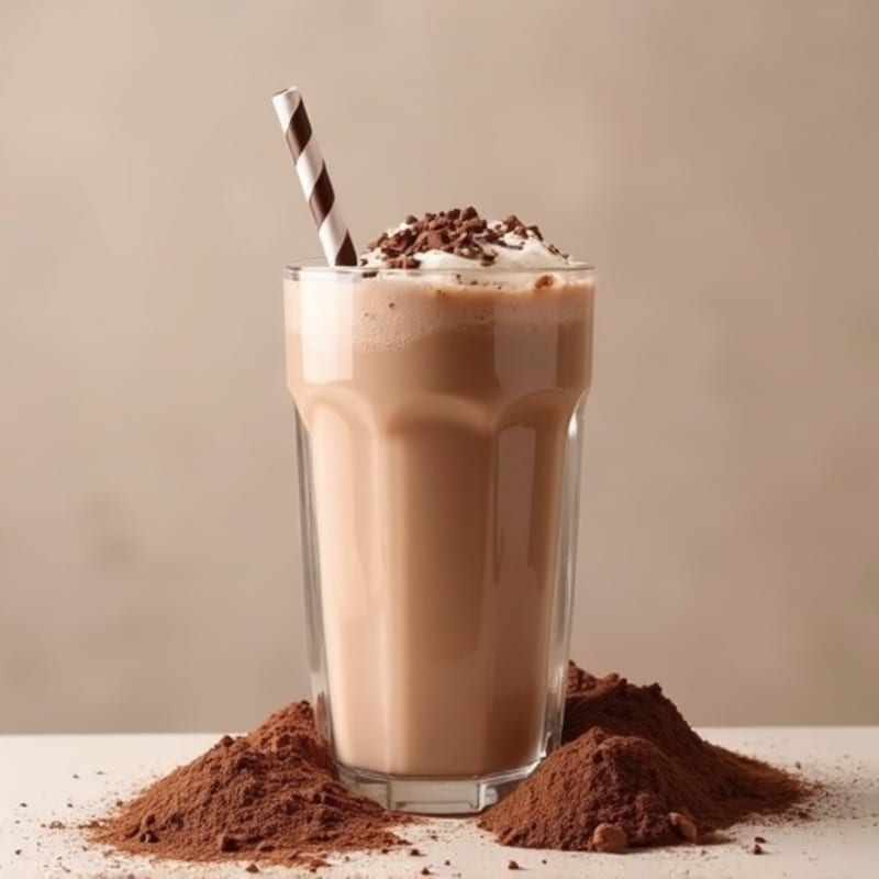 Creamy Milk Protein Shake with Cocoa