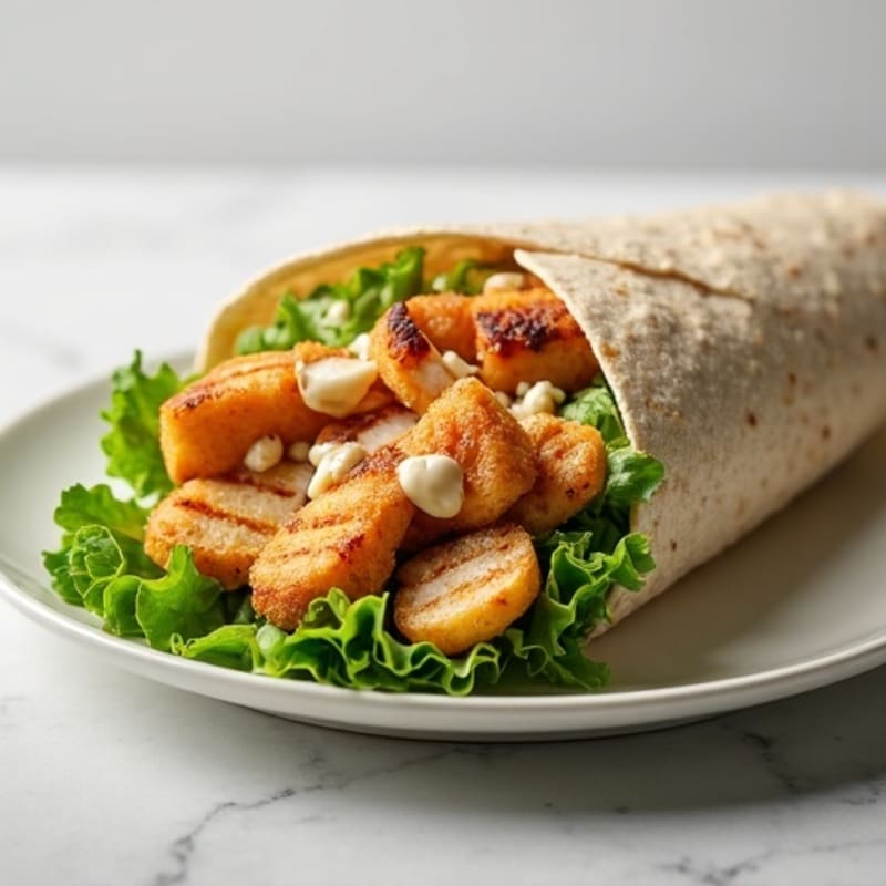 Crispy Grilled Chicken Caesar Wrap