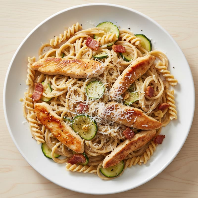 Creamy Pancetta Carbonara with Parmesan