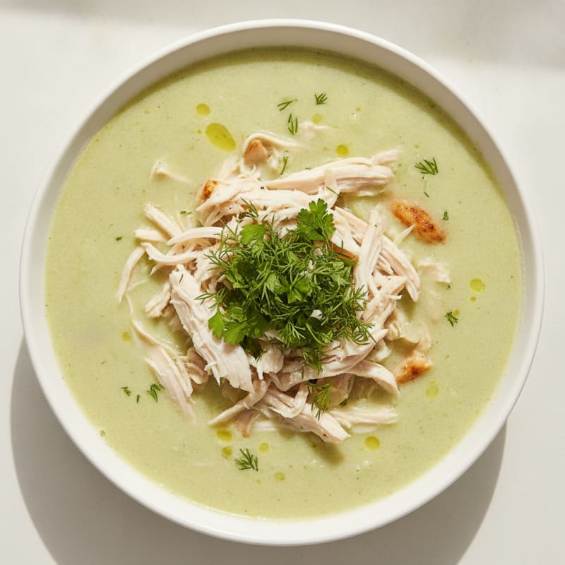 Creamy Fennel and Herb Chicken Soup