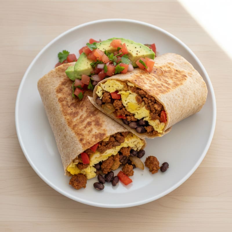 Hearty Breakfast Burrito with Chorizo
