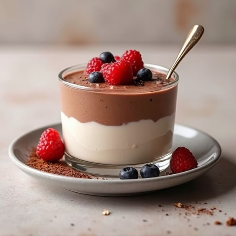Silky Chocolate Protein Pudding with Greek Yogurt