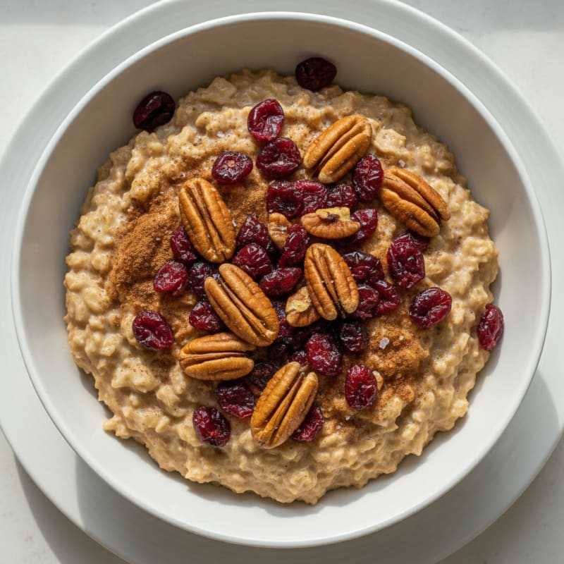 Cranberry Pecan Oatmeal Bowl
