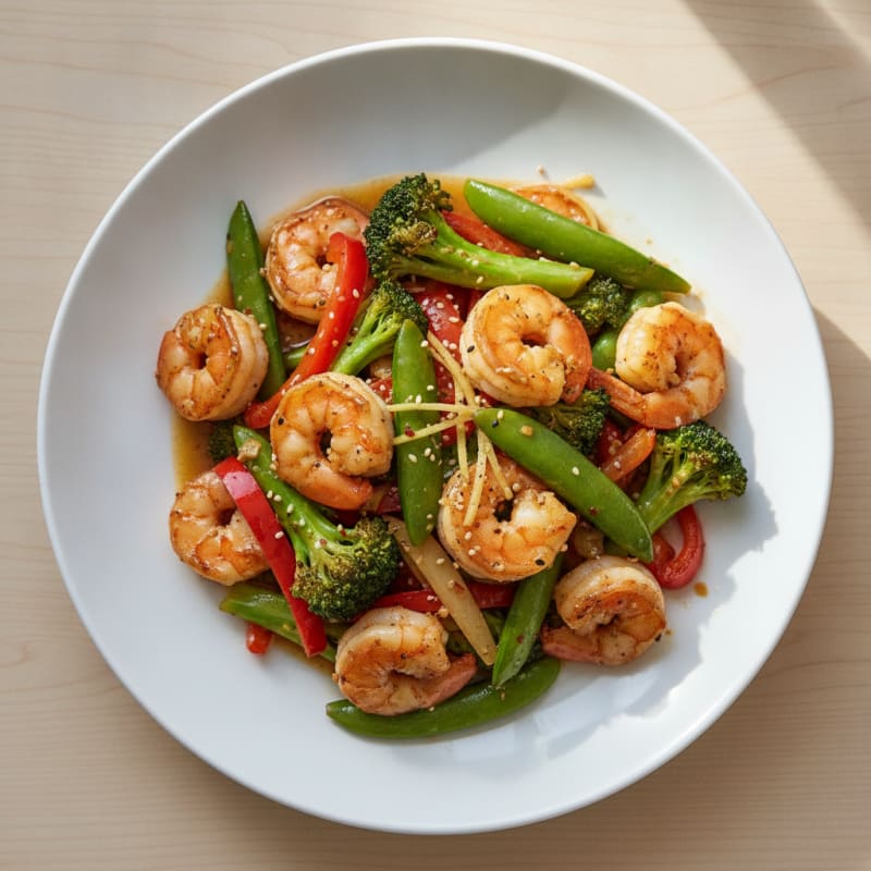 Shrimp Stir-fry with Asian Vegetables