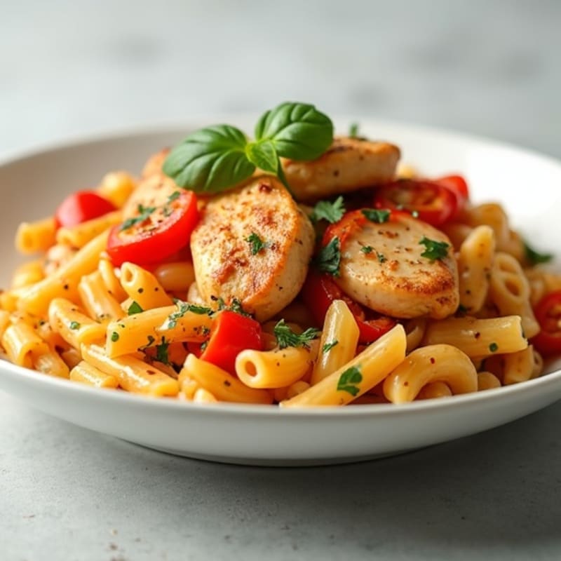 Creamy Cajun Chicken Pasta with Bell Peppers
