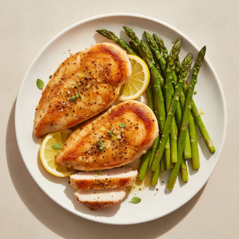 Lemon Herb Chicken with Roasted Asparagus