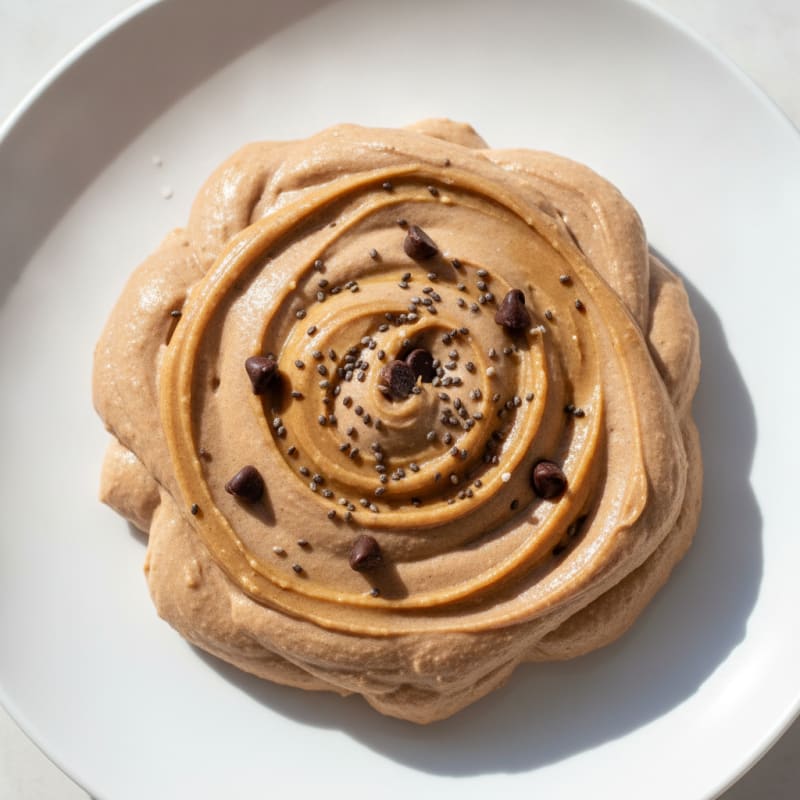 Silky Chocolate Protein Mousse with Peanut Butter Swirl