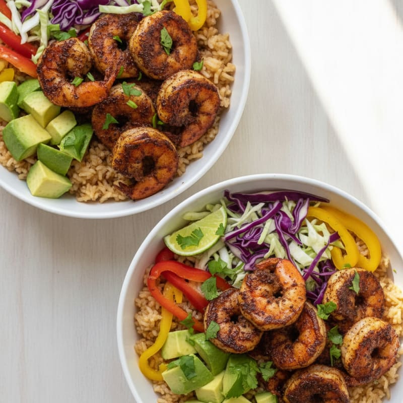 Blackened Shrimp Taco Bowls