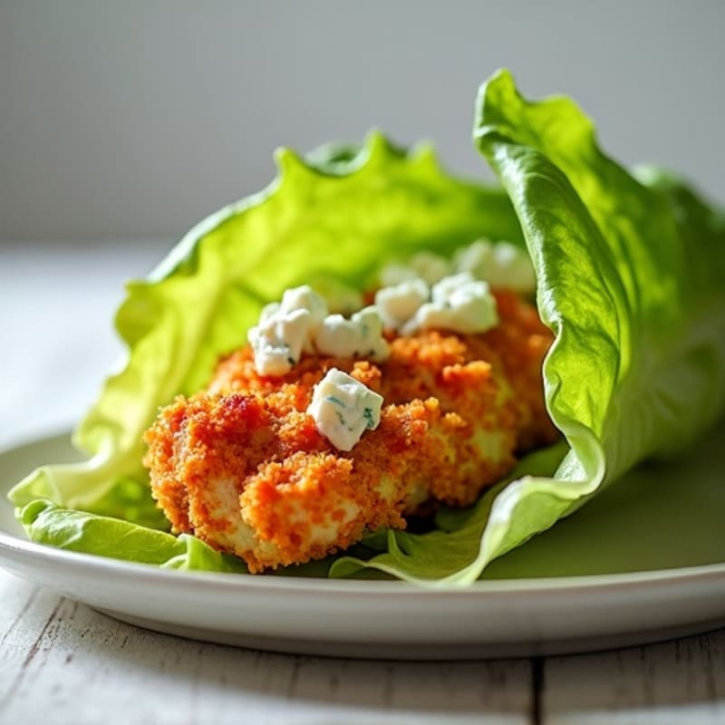 Crispy Buffalo Chicken Lettuce Wrap