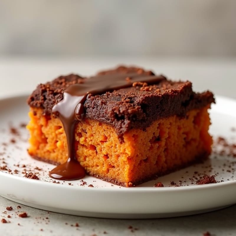 Fudgy Sweet Potato Chocolate Protein Bake