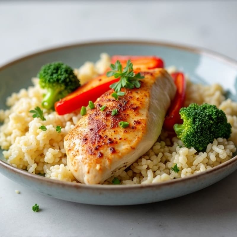Cauliflower Rice Chicken Stir-Fry