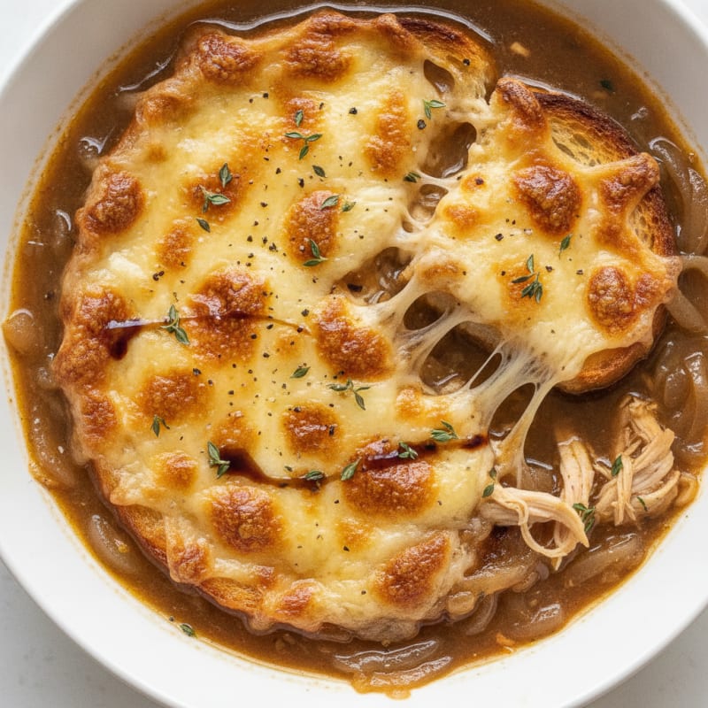 Caramelized Onion and Gruyere Soup