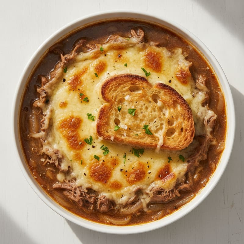 Caramelized Onion and Gruyere Soup