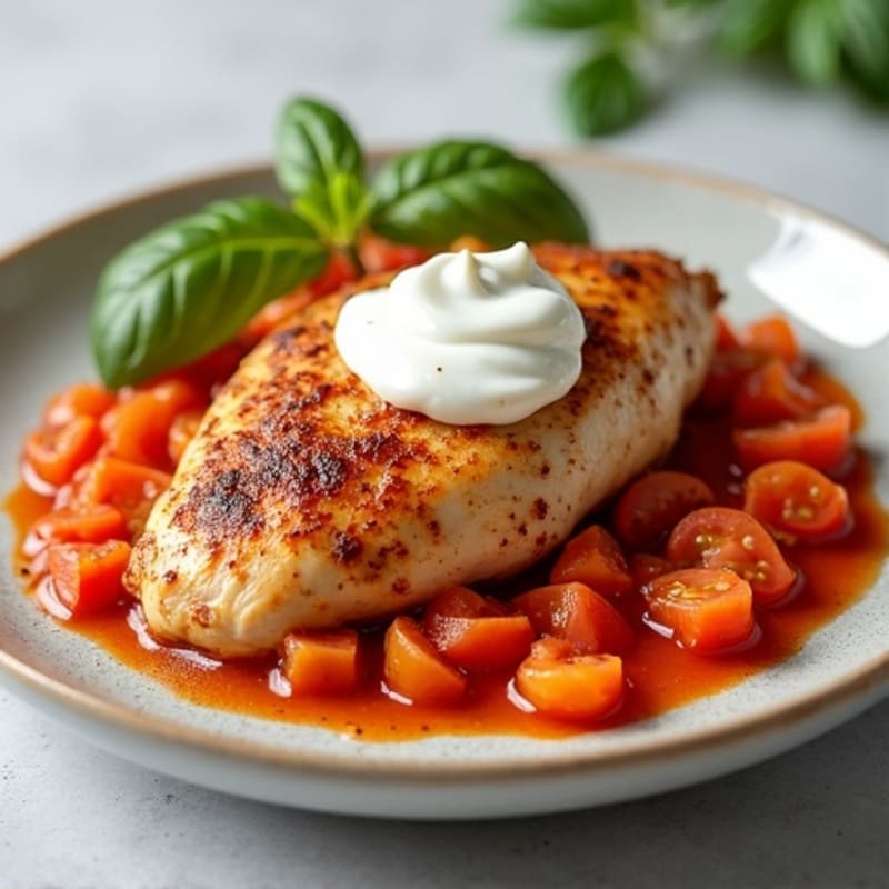 Healthy Spiced Chicken with Creamy Tomato Sauce