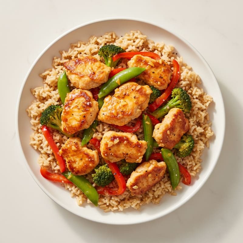 Crispy Orange-Glazed Chicken Stir-Fry