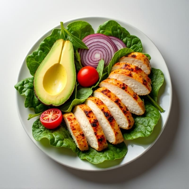 Grilled Chicken and Crisp Avocado Salad