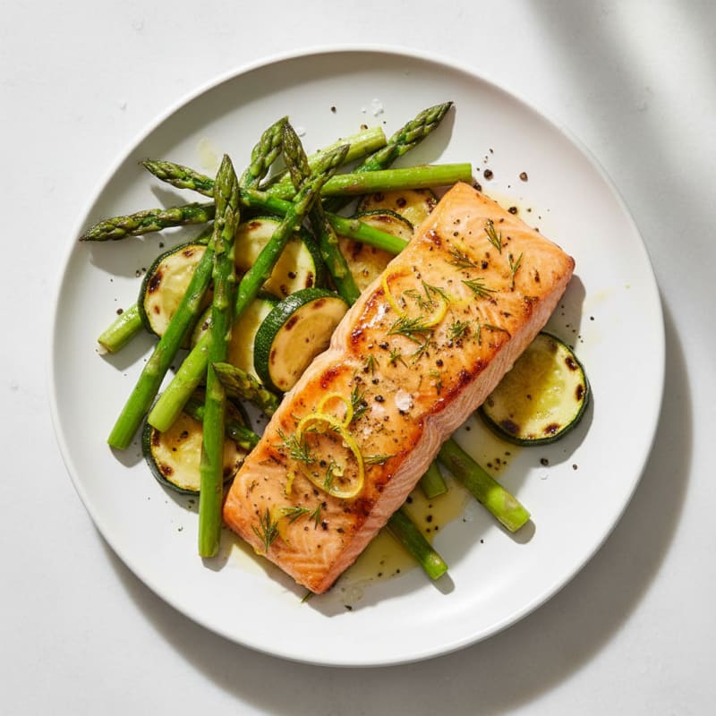 Golden Lemon-Herb Grilled Salmon