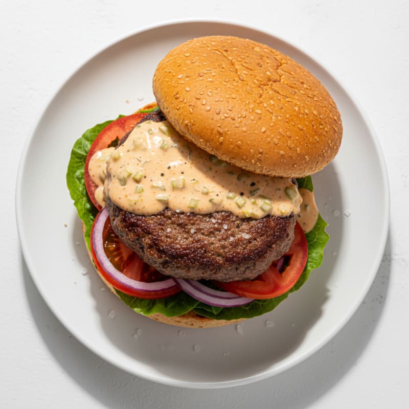 Classic Beef Burger with Secret Sauce