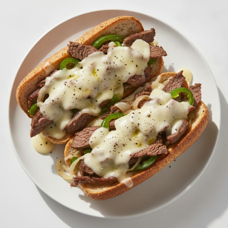 Classic Philly Cheesesteak Sandwich