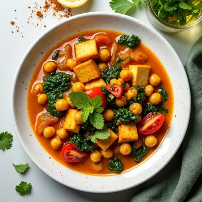Aromatic Chickpea Curry with Fresh Herbs