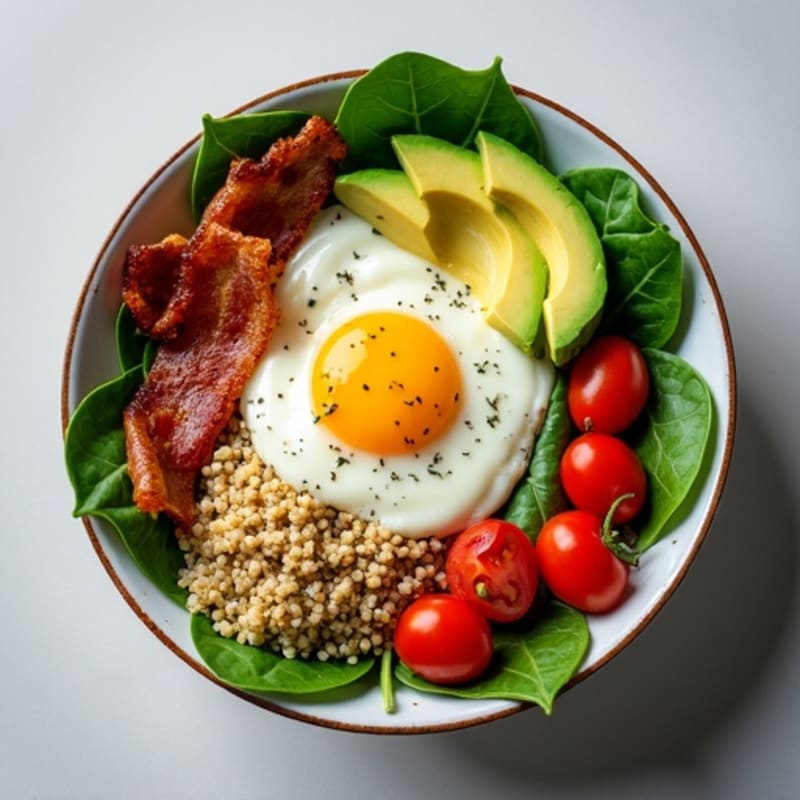 Protein-Packed Spinach and Egg White Breakfast Bowl