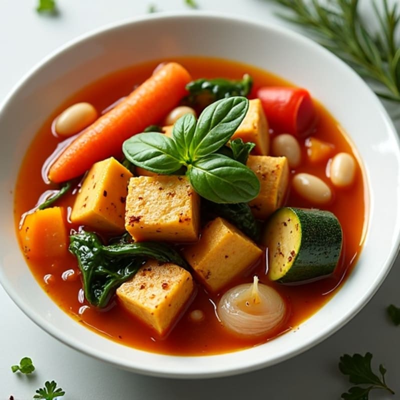 Hearty Herb-Braised Vegetable and Tomato Stew