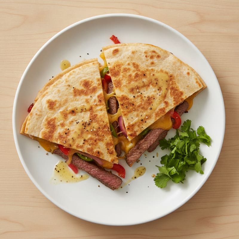 Seared Steak and Pepper Quesadillas