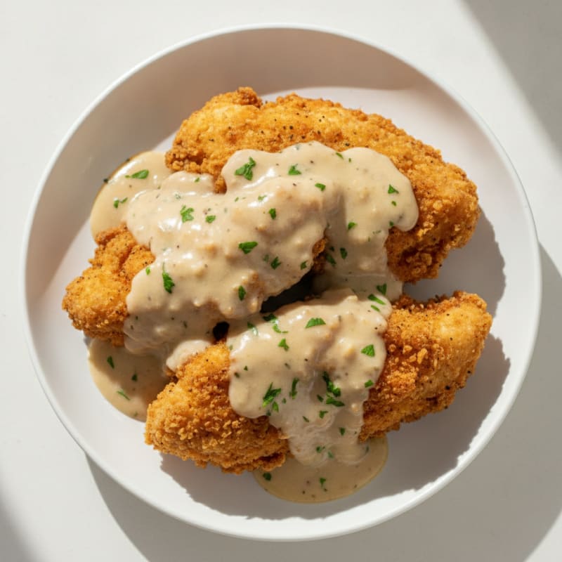 Buttermilk Fried Chicken with Creamy Gravy