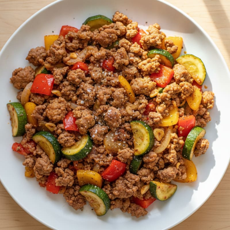 Ground Beef and Vegetable Skillet
