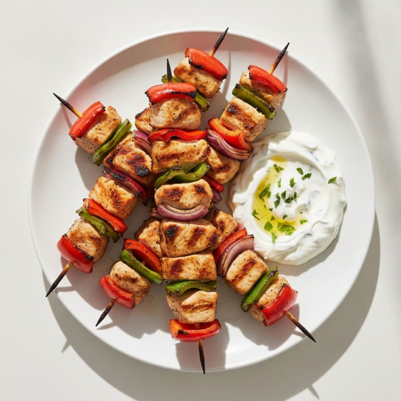 Turkey and Bell Pepper Skewers