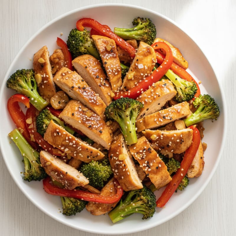 Teriyaki Chicken with Roasted Vegetables