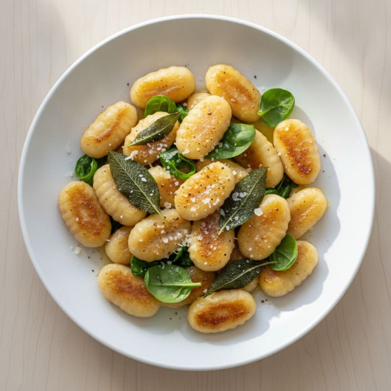 Ricotta Gnocchi with Sage Butter Sauce