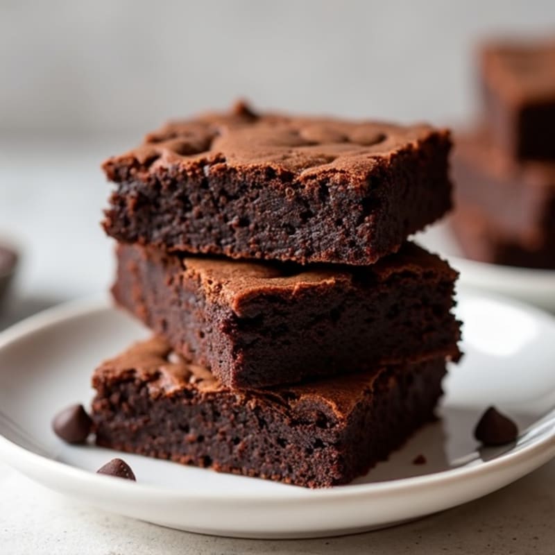 Protein-Packed Fudgy Dark Chocolate Brownies