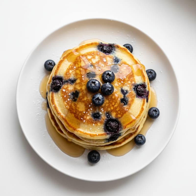 High-Protein Blueberry Ricotta Pancakes