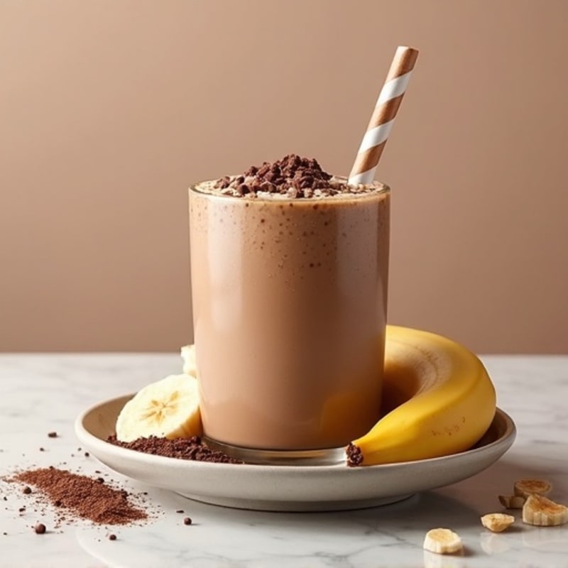 Healthy Creamy Chocolate Blended Oats