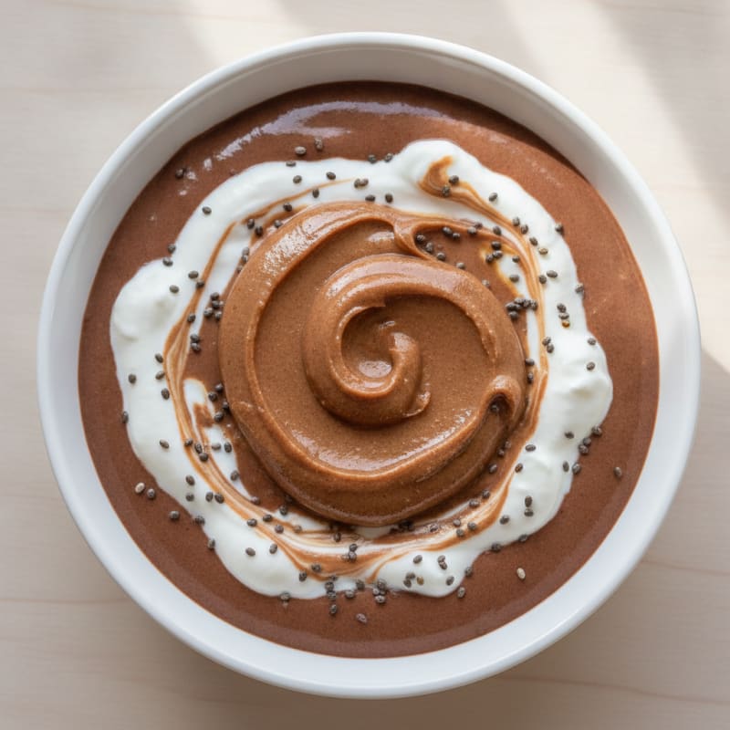 Silky Chocolate Protein Pudding with Greek Yogurt