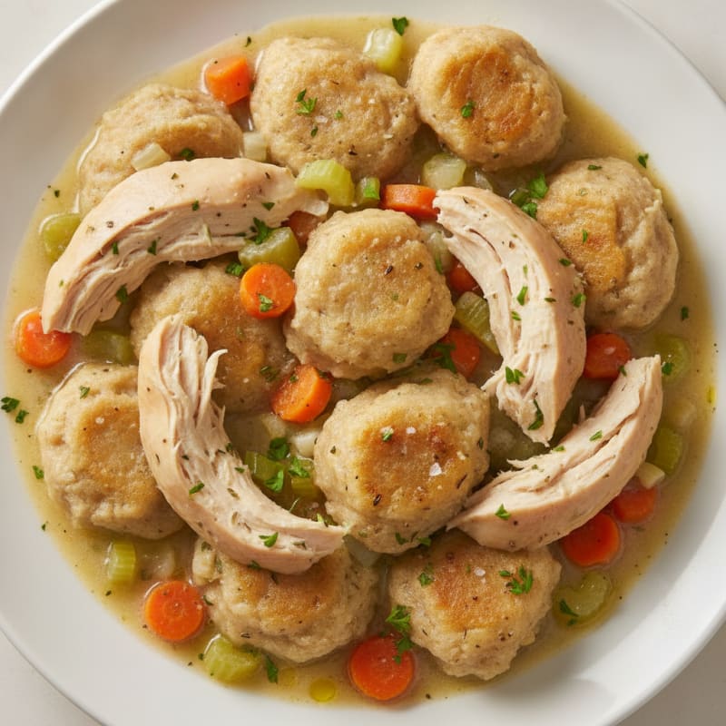 Homestyle Chicken and Herb Dumplings