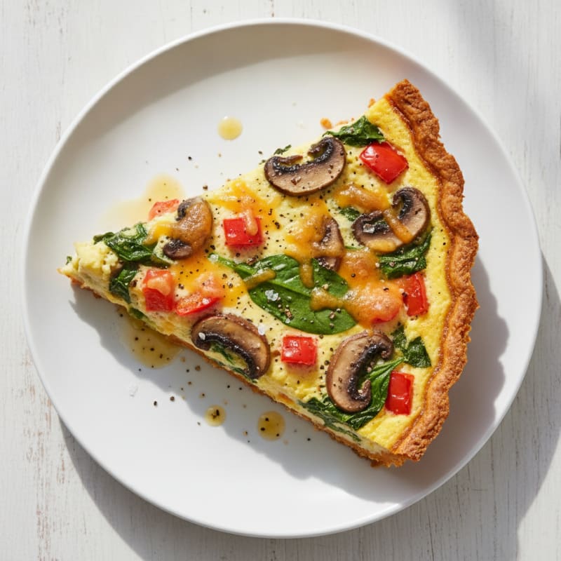 Hearty Family Quiche with Garden Vegetables