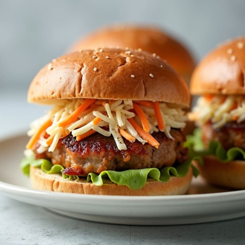 Lean Pulled Pork Sliders with Crunchy Slaw