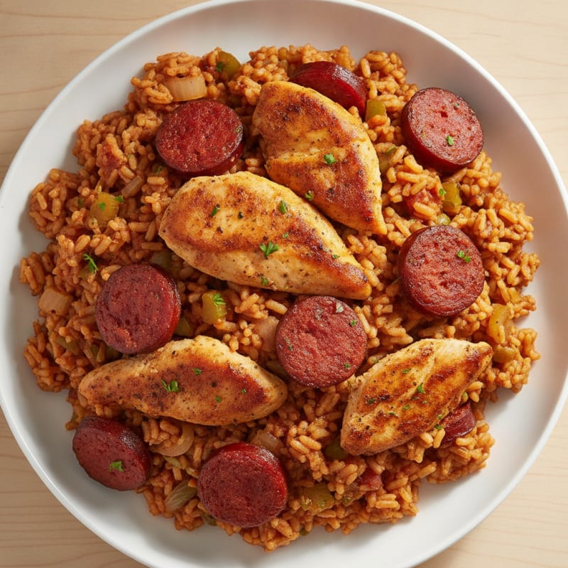 Classic Creole Jambalaya with Andouille Sausage
