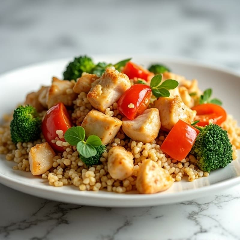 Cauliflower Rice Chicken Stir-Fry