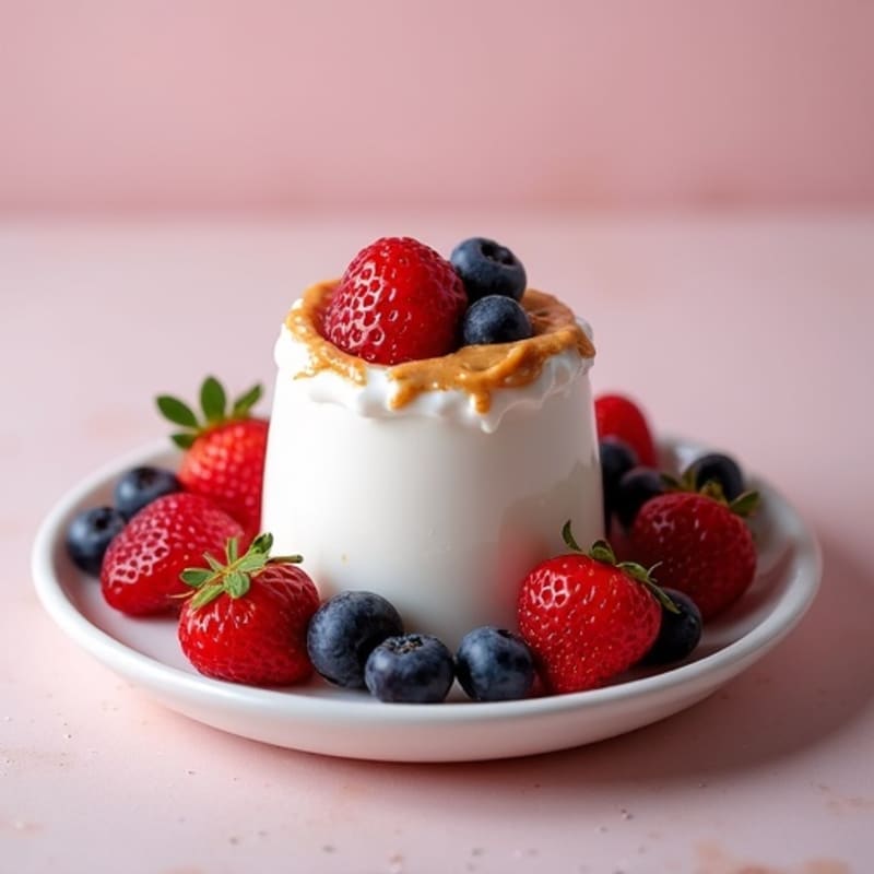 Silky Greek Yogurt Protein Mousse with Berries