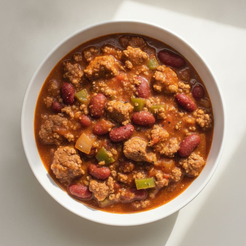 Slow Cooker Beef Chili with Kidney Beans