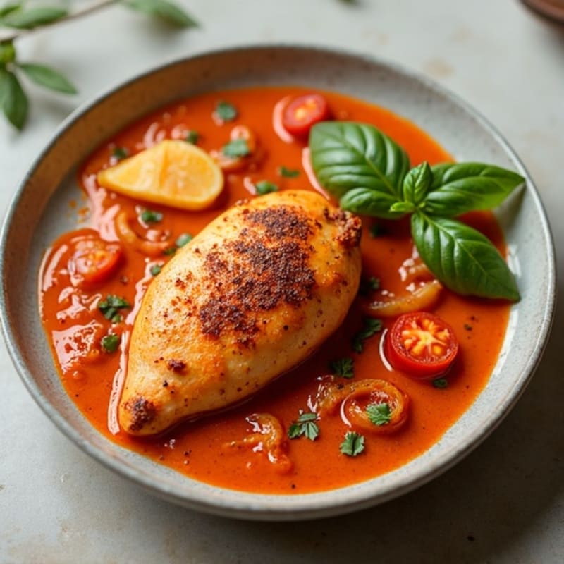 Creamy Spiced Chicken with Tomato Sauce