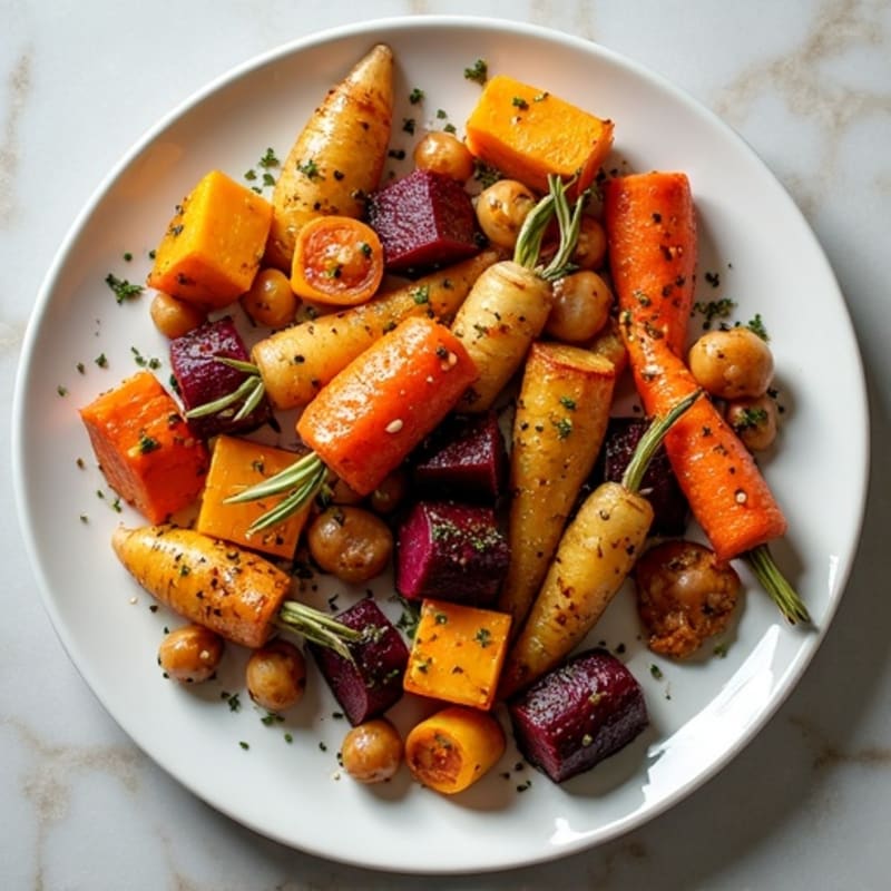 Crispy Herb-Roasted Root Vegetable Medley