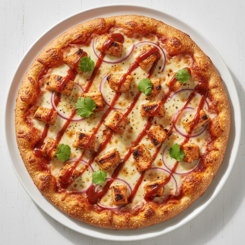 Smoky BBQ Chicken Pizza with Crispy Crust