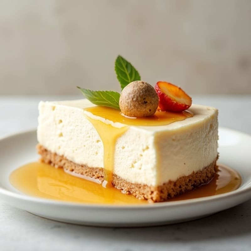 Creamy Greek Yogurt Protein Cheesecake